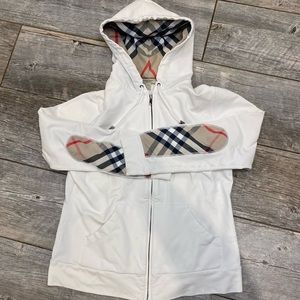 White Burberry hoodie